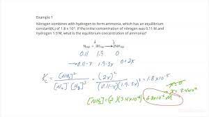 Calculate Equilibrium Concentrations