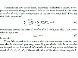 Solution Of The Gravitational Field