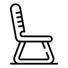 Outdoor Chair Icon Outline Vector