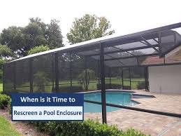 To Rescreen A Pool Enclosure