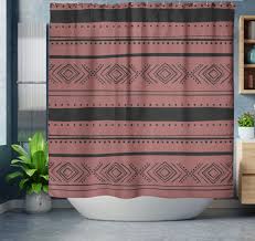 Boho Shower Curtain African Mudcloth