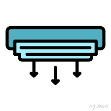 Air Conditioning Unit Icon Outline Air