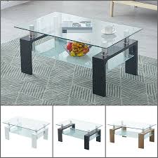 Rectangle Glass Coffee Table Modern