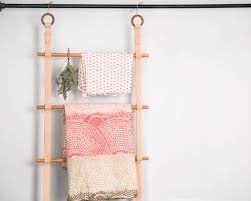 Hanging Blanket Ladder Wall Mount Or
