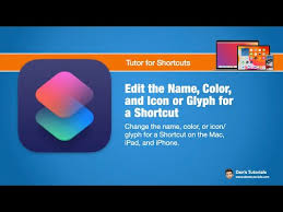 Color And Icon Or Glyph For A Shortcut