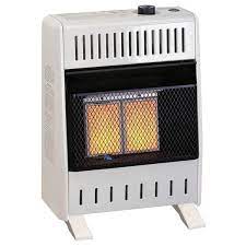 Procom 10 000 Btu Natural Gas Ventless Infrared Gas Wall Heater With Base Feet T Stat Control White