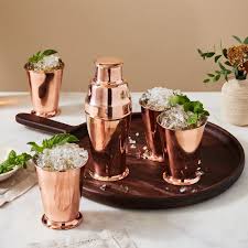 Vintage Inspired Copper Cocktail Shaker