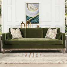 Jennifer Taylor Home Knox 84 Modern Farmhouse Sofa Olive Green