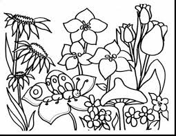 Flower Garden Coloring Pages Pdf Ideas