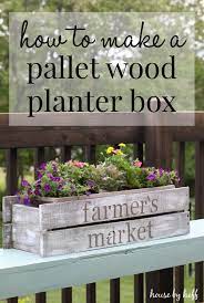 Diy Pallet Wood Planter Box Summer
