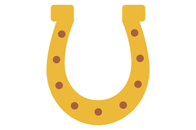 Golden Horseshoe Icon Luck Symbol