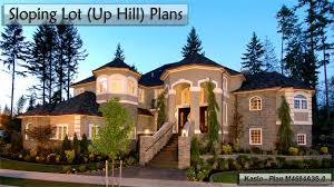 Sloping Lot Up Hill Plans Stock