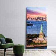 Empire Art Direct Tmp Ead6011a 7236 York View A Frameless Free Floating Reverse Printed Tempered Art Glass Wall Art