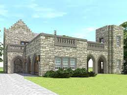 052h 0113 Unique Castle House Plan