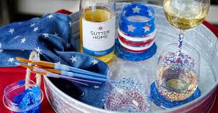 4th Of July Diy Wine Glasses For An All