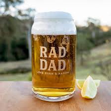 Engraved Father S Day Glass Beer Can