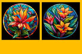 Bird Of Paradise Flowers Stained Glass