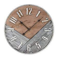 Tripar Rustic Wall Clock Brown