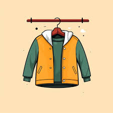 Jacket Hanging On A Clothes Rack