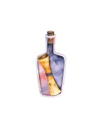 Watercolor Glass Bottle Milk