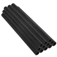 Upper Bounce 44 Inch Trampoline Pole Foam Sleeves Fits For 1 5 Diameter Pole Set Of 12 Black