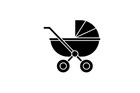 Baby Stroller Solid Icon 32 Graphic By