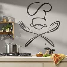 Kitchen Wall Sticker Chef Spoon And