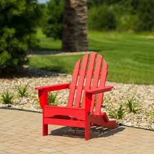 Durogreen Recycled Plastic The Adirondack Chair Bright Red