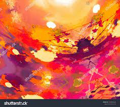 Abstract Colorful Watercolor For