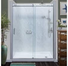 Miseno Msdcfl6076 76 High X 60 Wide Frameless Sliding Shower Door With Clear 3 Chrome