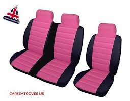 For Ford Transit Custom Pink Blk Padded