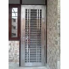 Front Modern Stainless Steel Door At