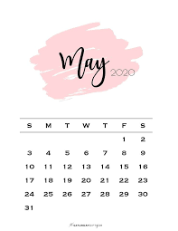 May 2024 Calendar 20 Cute Free