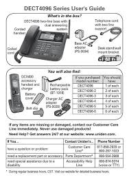 Dect4096 Series User S Guide At Uniden