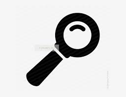 Vector Icon Of Hand Lens Magnifying