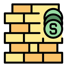 Brick Wall Icon Outline Vector Building