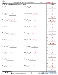 Algebra Worksheets