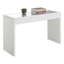 Convenience Concepts Northfield Mirrored Console Table White