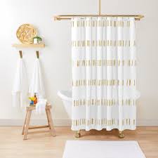 Mudcloth Print Boho Shower Curtain