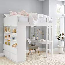 Bowen Loft Bed Full Simply White