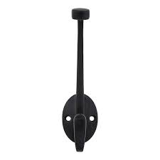 Matte Black Pilltop Wall Hooks