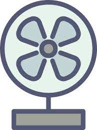 Blower Cooler Fan Icon Filled Outline