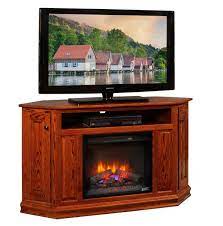 Amish Corner Tv Console With 23 Insert