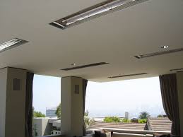 Flush Mounted Heaters In Patio Ceiling