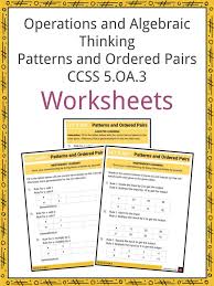 Patterns And Ordered Pairs Ccss 5 Oa 3