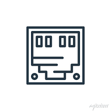 Ethernet Icon Vector From Hardware