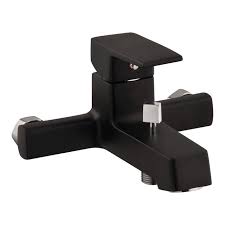Icon Red Black Studio Bath Mixer With