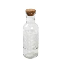 Borosilicate Glass Bottle With Cork Lid