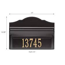 Colonial Wall Mailbox Package 2