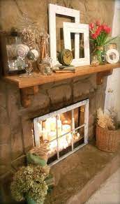 47 Adorable Fireplace Candle Displays